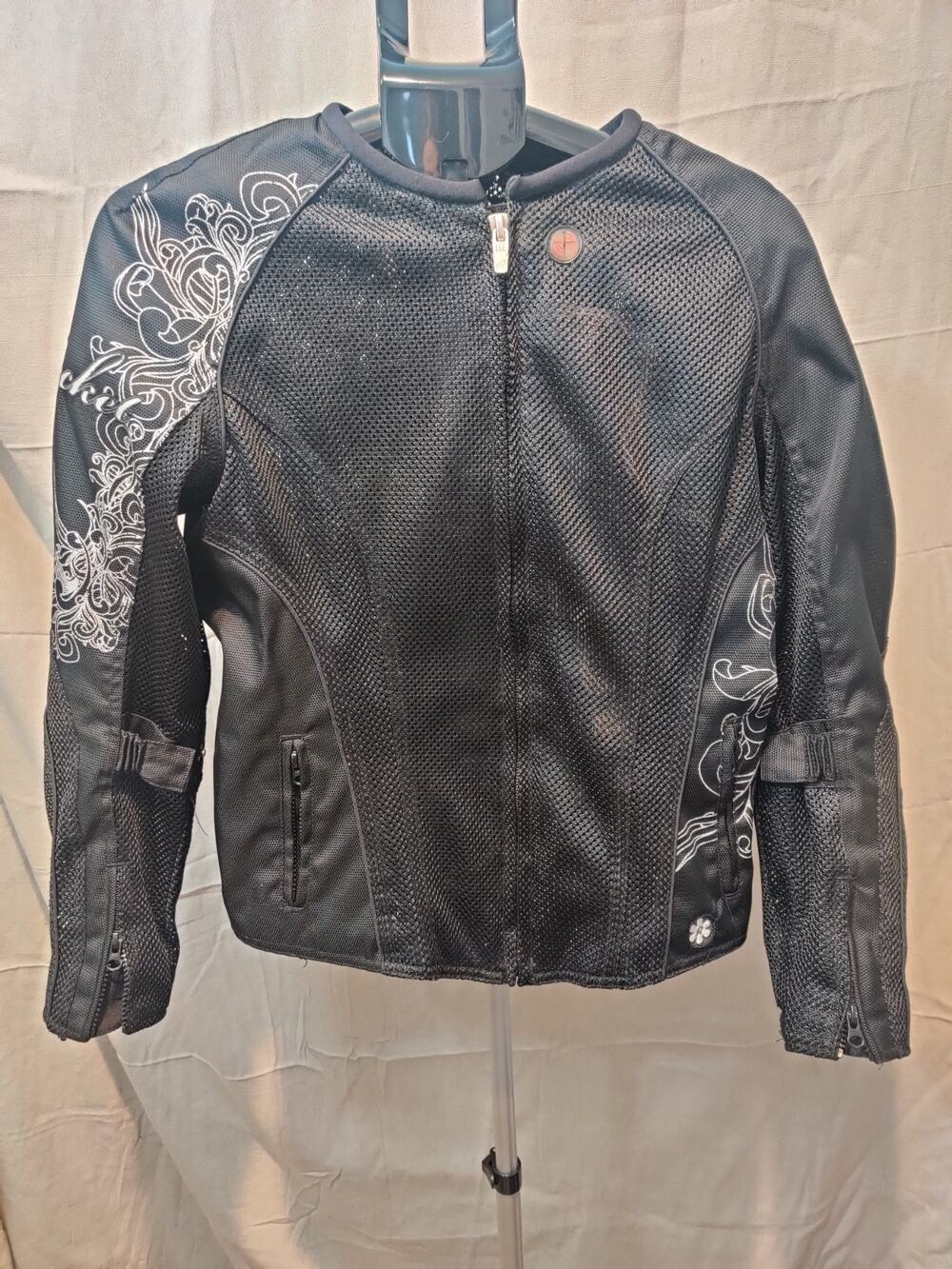 Vintage Joe Rocket Motorcycle Jacket Women's Size Small Padded Floral Rare